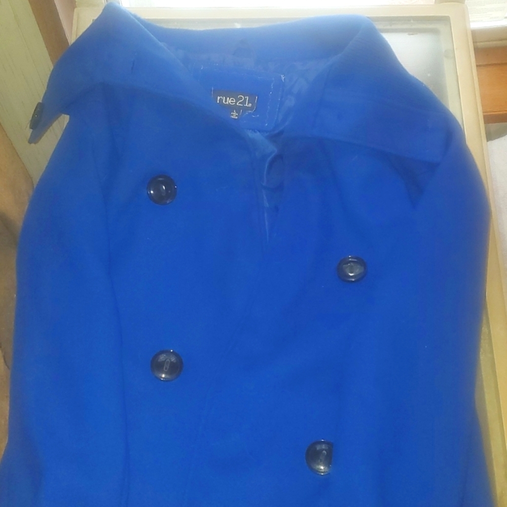 Rue21 Navy Trench Coat (Large)